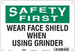 Safety Sign 7 in x 10 in Aluminum