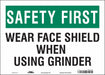 Safety Sign 10 inx14 in Vinyl