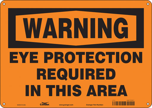 Safety Sign 10 inx14 in Aluminum