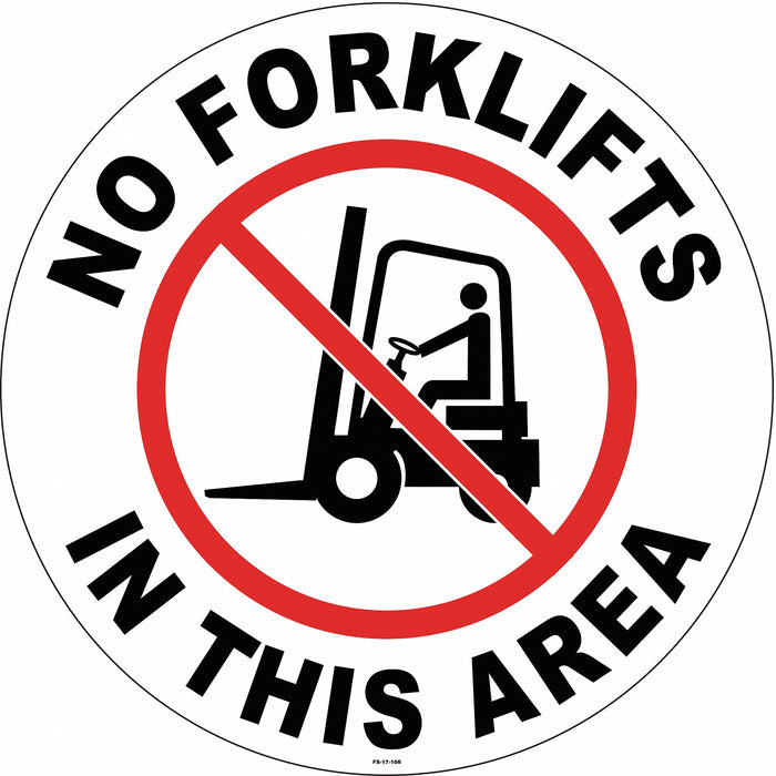 Anti-Slip Floor Sign 17 in x 17 in Vinyl