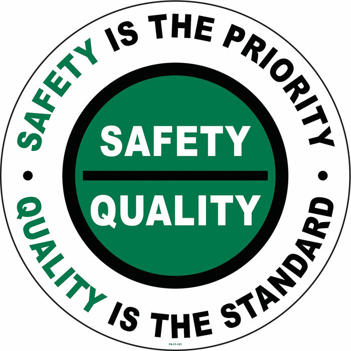 Anti-Slip Floor Sign 17 in x 17 in Vinyl
