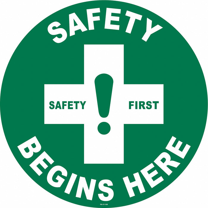 Anti-Slip Floor Sign 17 in x 17 in Vinyl