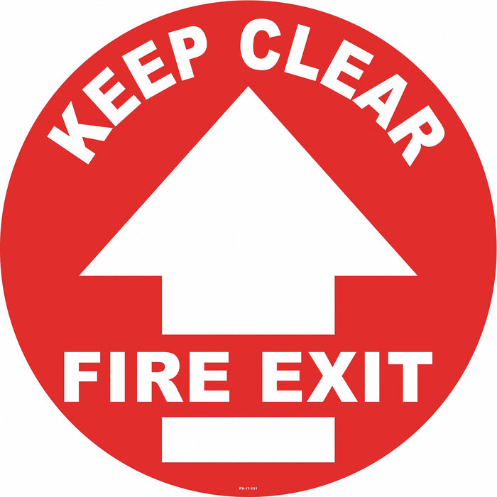 Anti-Slip Floor Sign 17 in x 17 in Vinyl