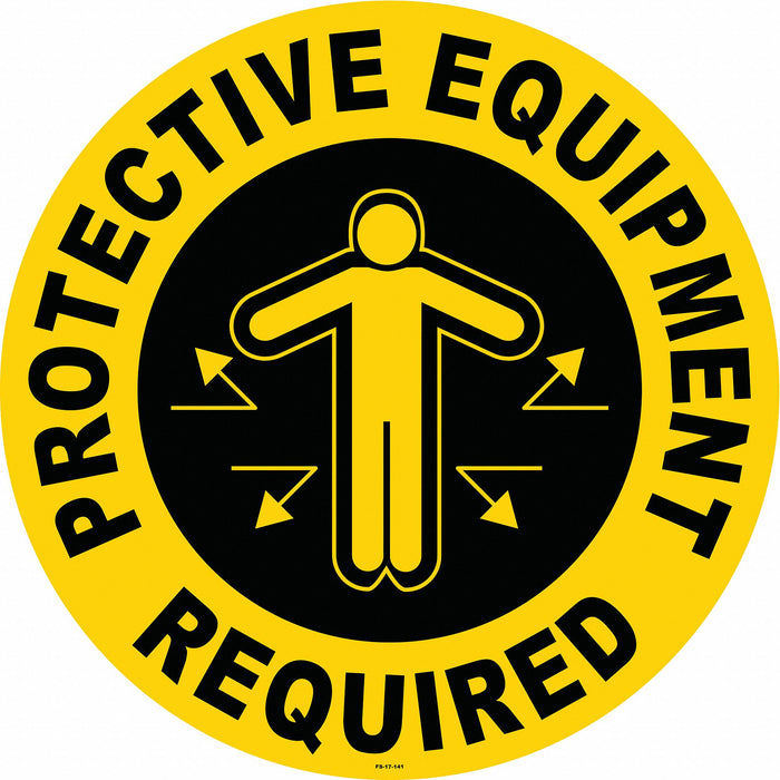 Anti-Slip Floor Sign 17 in x 17 in Vinyl
