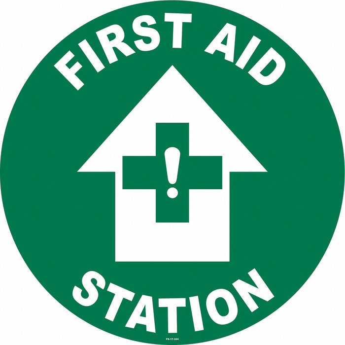 Anti-Slip Floor Sign 17 in x 17 in Vinyl