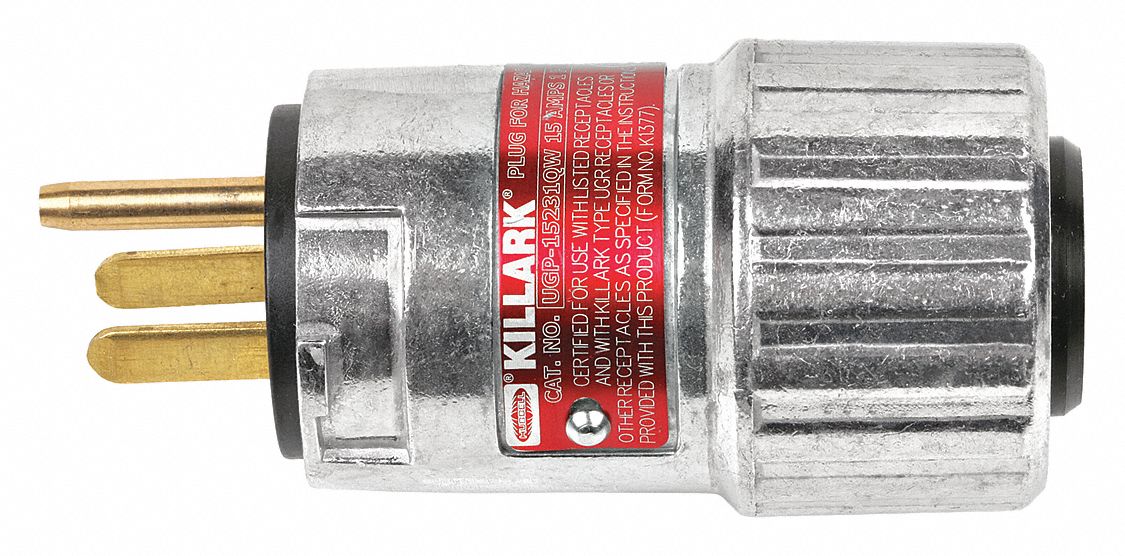 Plug Gray 15 A Standard 6-15P