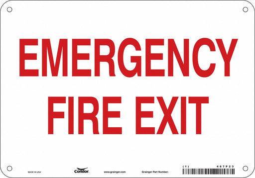 Safety Sign 7 in x 10 in Aluminum