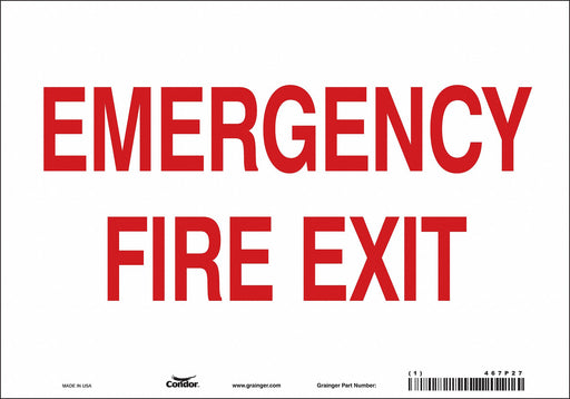 Safety Sign 7 in x 10 in Vinyl