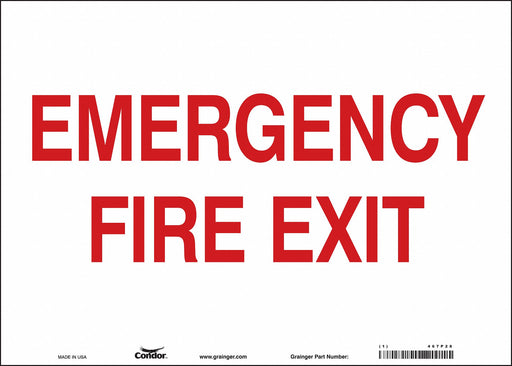 Safety Sign 10 in x 14 in Vinyl