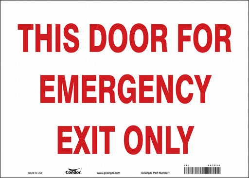 Safety Sign 10 in x 14 in Vinyl