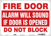 Safety Sign 10 in x 14 in Aluminum