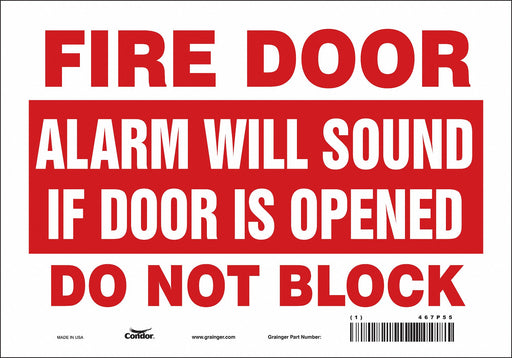 Safety Sign 7 in x 10 in Vinyl