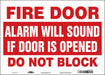 Safety Sign 10 in x 14 in Vinyl