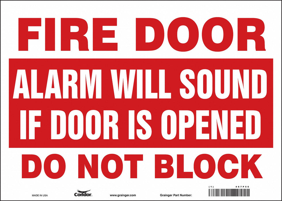 Safety Sign 10 in x 14 in Vinyl