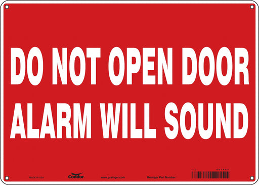 Safety Sign 10 in x 14 in Polyethylene
