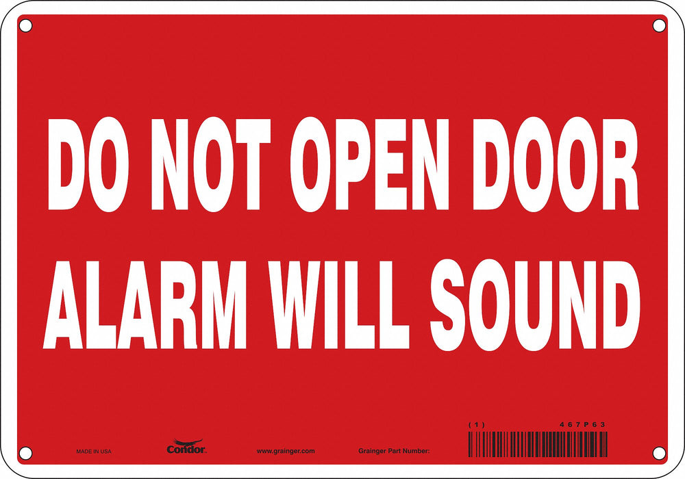Safety Sign 7 in x 10 in Polyethylene