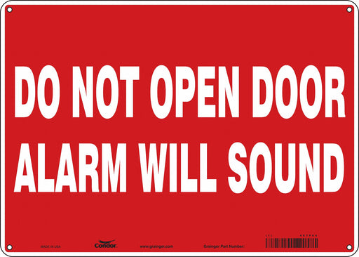 Safety Sign 10 in x 14 in Polyethylene