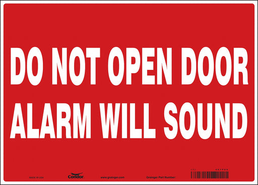 Safety Sign 10 in x 14 in Vinyl