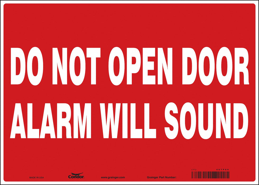 Safety Sign 10 in x 14 in Vinyl
