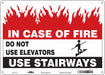 Safety Sign 10 in x 14 in Glow Vinyl