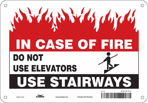 Safety Sign 7 in x 10 in Polyethylene