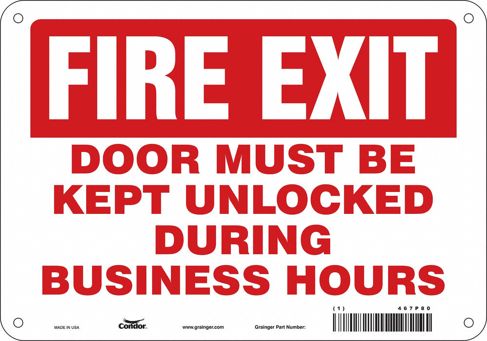 Safety Sign 7 in x 10 in Polyethylene