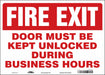 Safety Sign 10 in x 14 in Vinyl