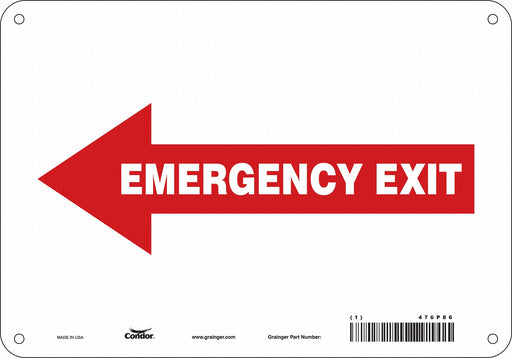 Safety Sign 7 in x 10 in Aluminum