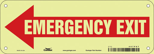 Safety Sign 3 1/2 x 10 in Polyethylene