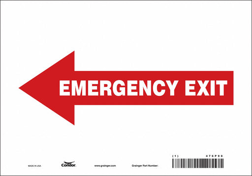 Safety Sign 7 in x 10 in Vinyl