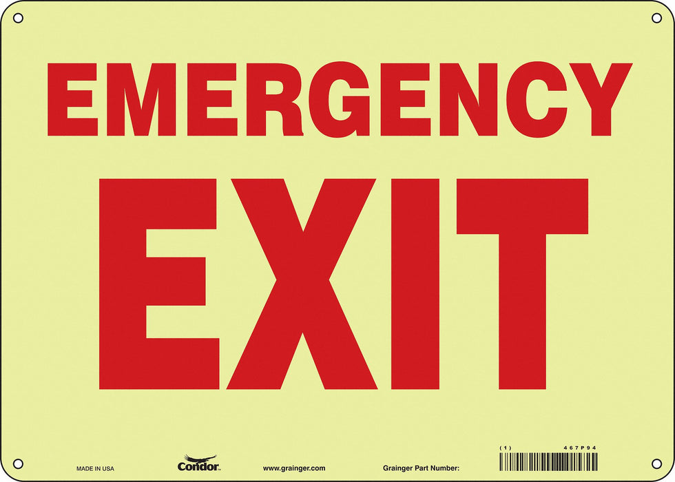 Safety Sign 10 in x 14 in Polyethylene