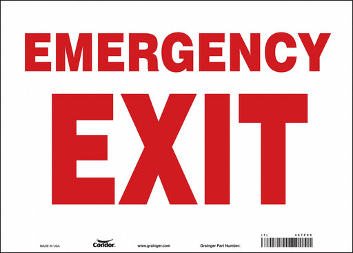 Safety Sign 10 in x 14 in Vinyl