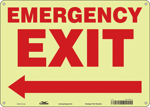 Safety Sign 10 in x 14 in Polyethylene