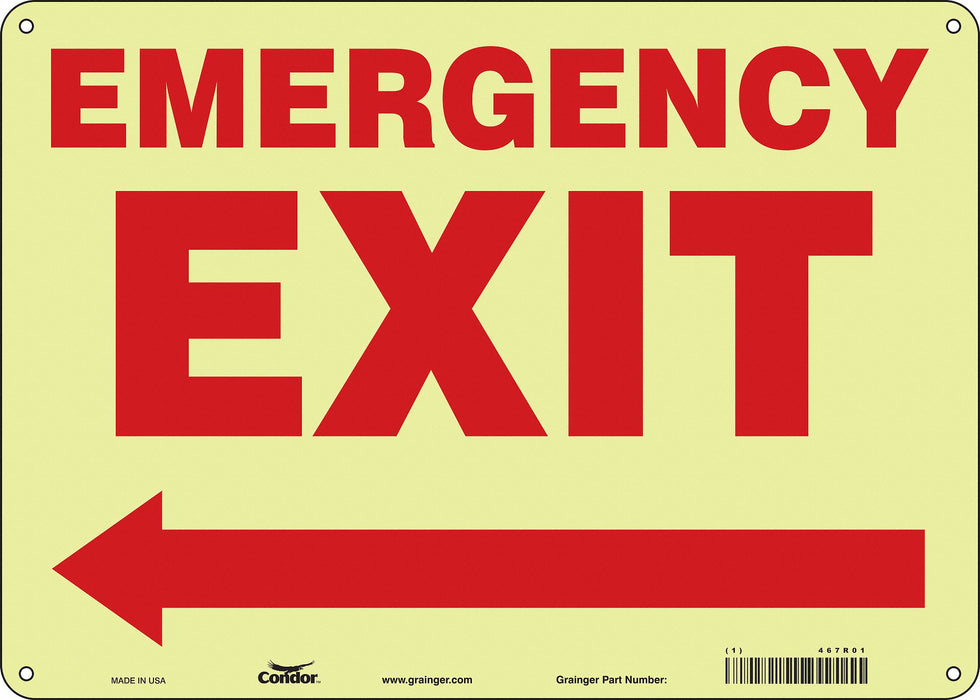 Safety Sign 10 in x 14 in Polyethylene
