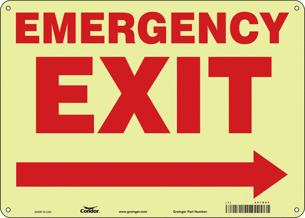 Safety Sign 10 in x 14 in Polyethylene