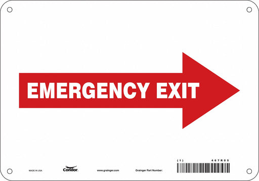 Safety Sign 7 in x 10 in Aluminum