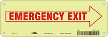 Safety Sign 3 1/2 x 10 in Polyethylene