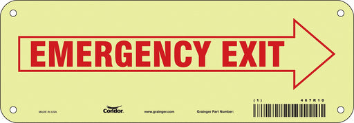Safety Sign 3 1/2 x 10 in Polyethylene