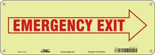 Safety Sign 5 in x 14 in Polyethylene