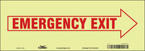 Safety Sign 5 in x 14 in Glow Vinyl