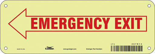 Safety Sign 3 1/2 x 10 in Polyethylene