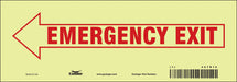Safety Sign 3 1/2 in x 10 in Glow Vinyl