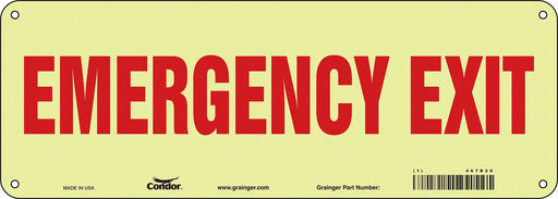 Safety Sign 5 in x 14 in Polyethylene