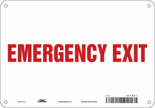 Safety Sign 7 in x 10 in Polyethylene