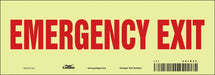 Safety Sign 3 1/2 in x 10 in Glow Vinyl