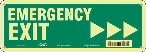 Safety Sign 5 in x 14 in Polyethylene
