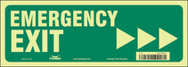 Safety Sign 5 in x 14 in Glow Vinyl