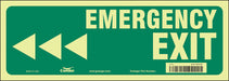 Safety Sign 5 in x 14 in Glow Vinyl