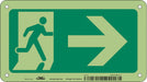 Safety Sign 4 1/2 in x 8 in Aluminum