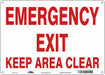 Safety Sign 10 in x 14 in Polyethylene